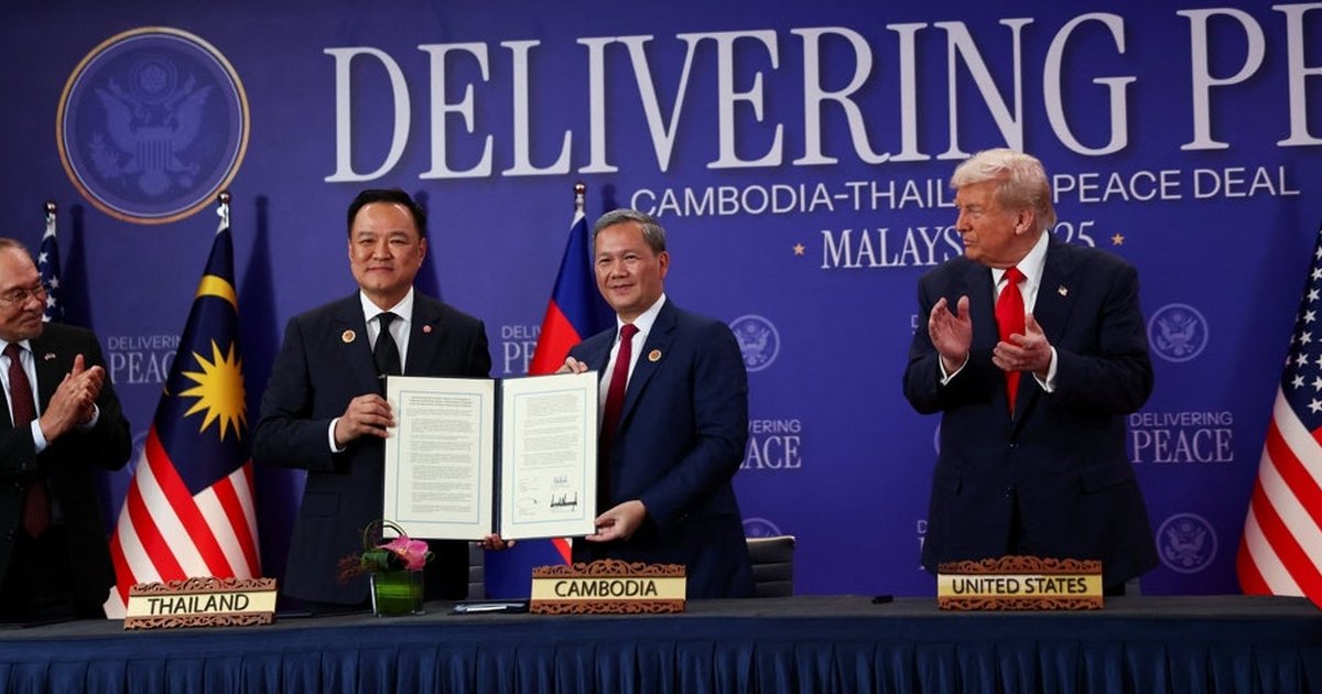 Tailandia y Camboya firman la paz en Malasia en presencia de Trump Tailandia y Camboya firman la paz en Malasia en presencia de Trump