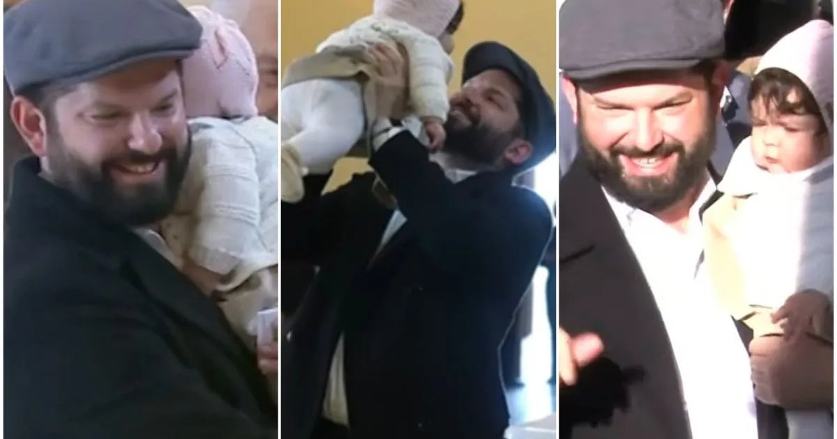 «Ustedes determinan el futuro de Chile»: Boric vota con su hija en Punta Arenas