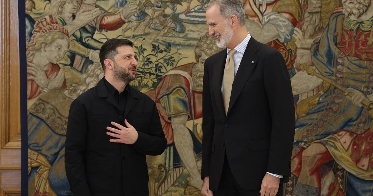 El Rey traslada a Zelenski el apoyo de España frente a Rusia y en su adhesión a la UE