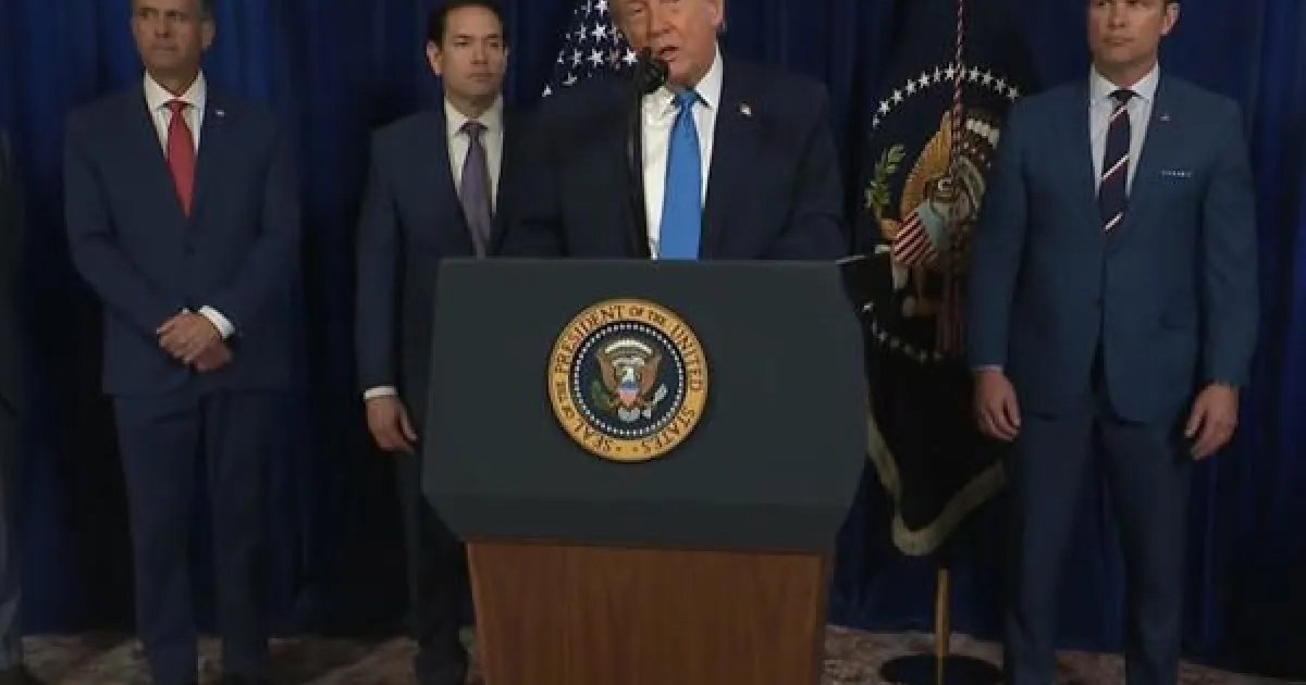 Presidente Trump: «Vamos a dirigir Venezuela hasta asegurar una transición»